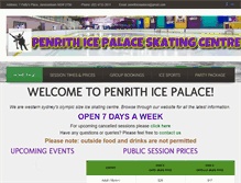 Tablet Screenshot of penrithicepalace.com.au